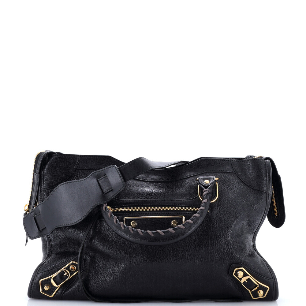 Balenciaga Medium City Classic Metallic Edge Bag Leather